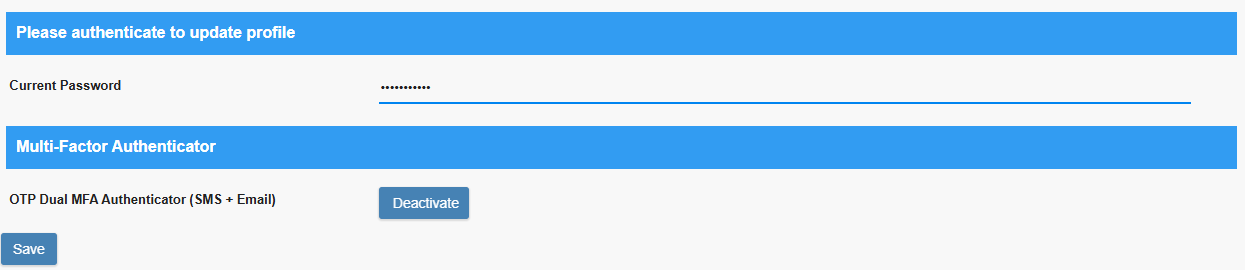 Current Password