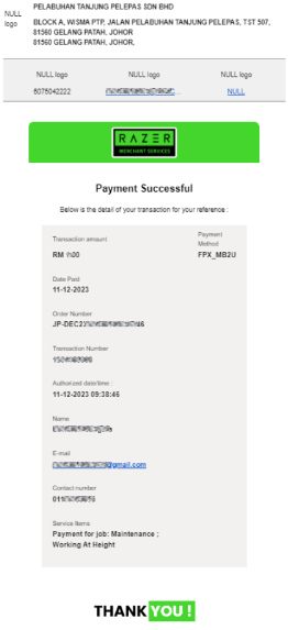 Receipt Example 1