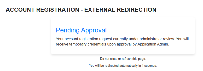 External Registration Notification