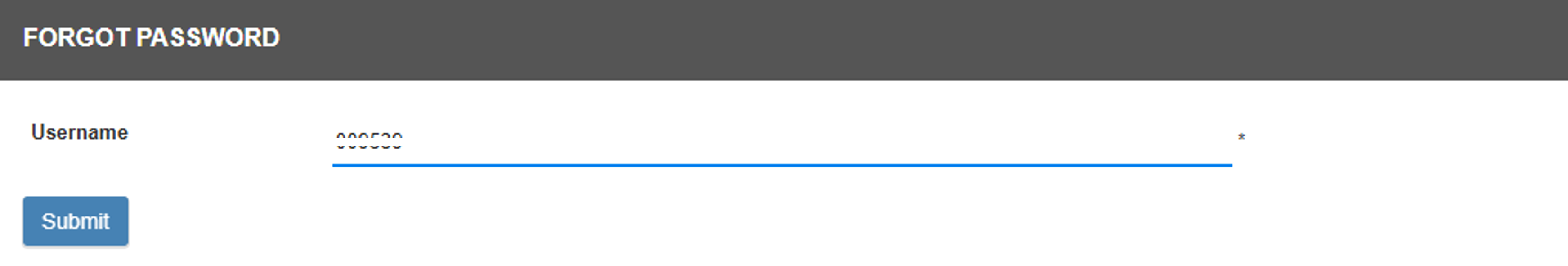Forgot Password