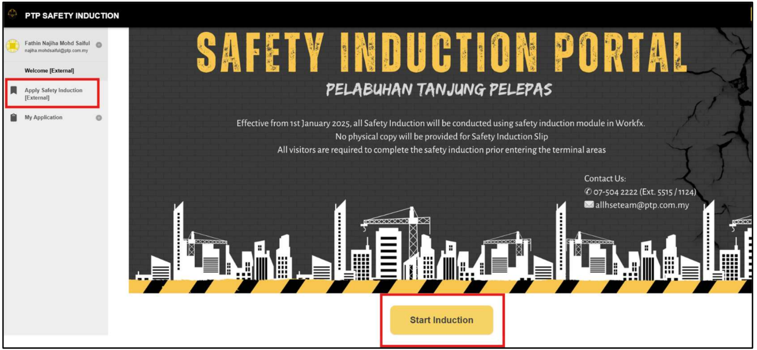 Start Induction