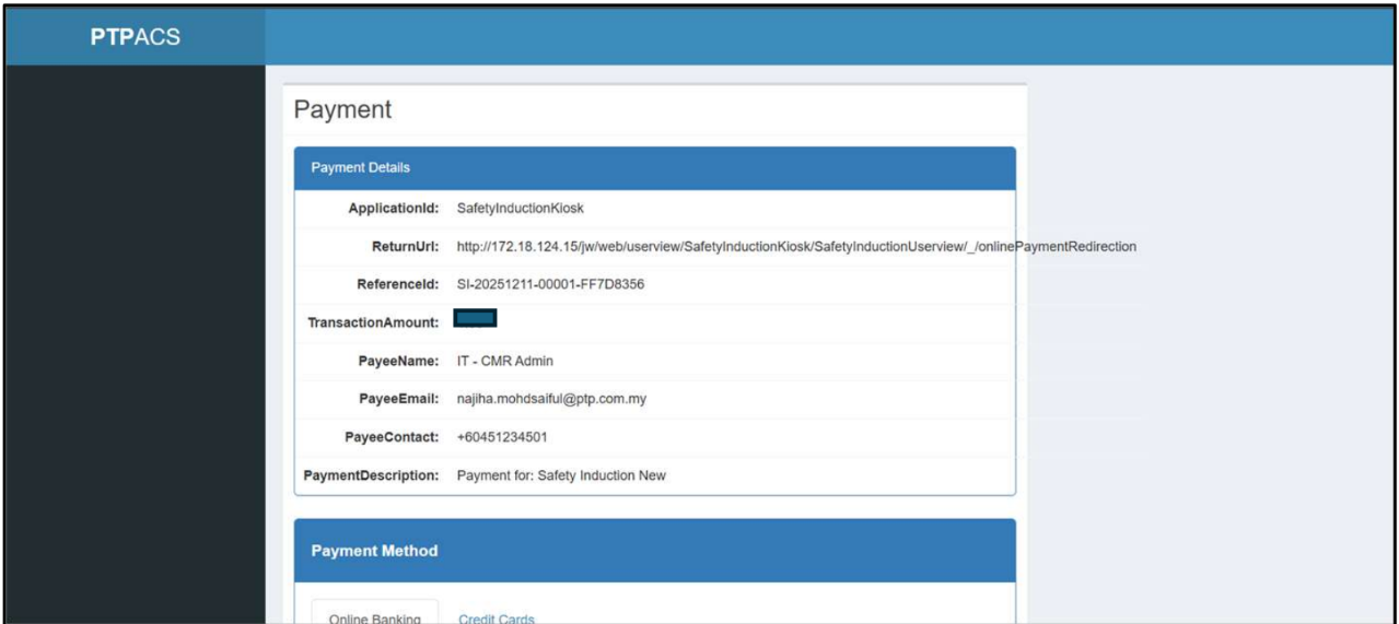 Payment Details