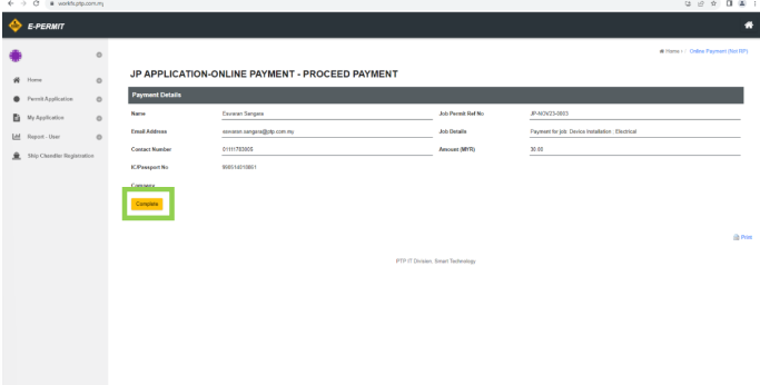 Proceed to Payment