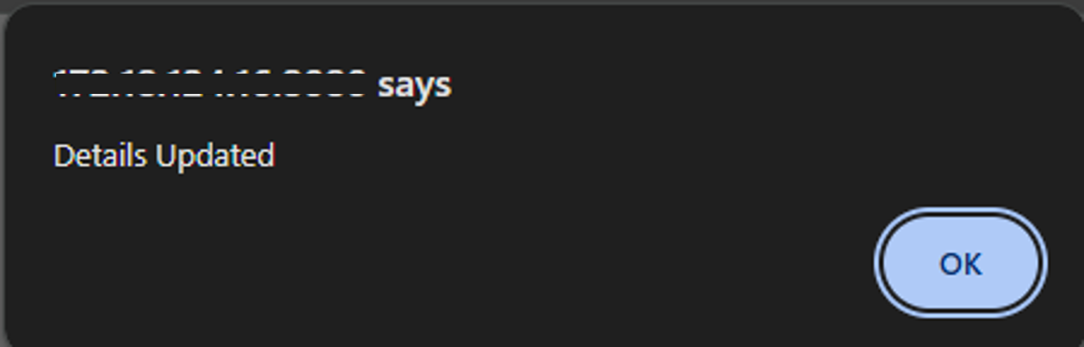 Update Successful